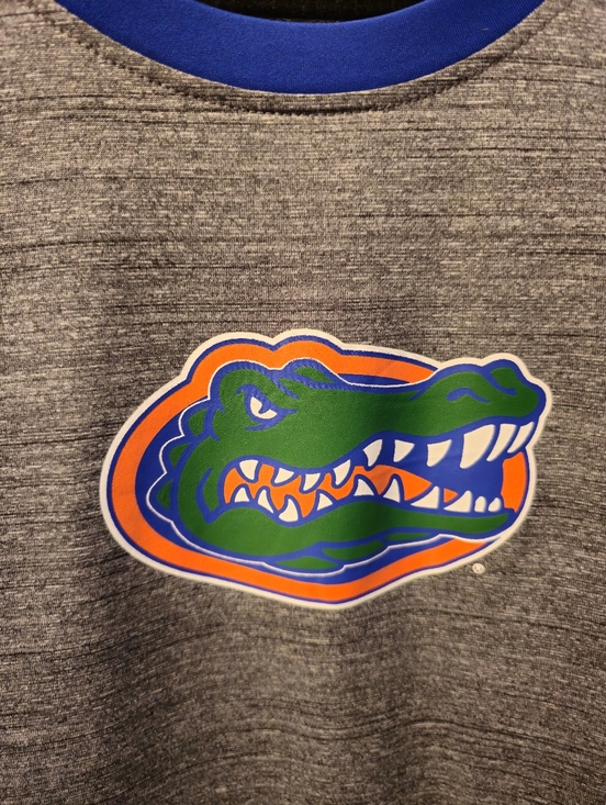 Rivalry Threads Florida Gators Raglan Tee - Gray, Royal Blue & Orange - Picture 4 of 5